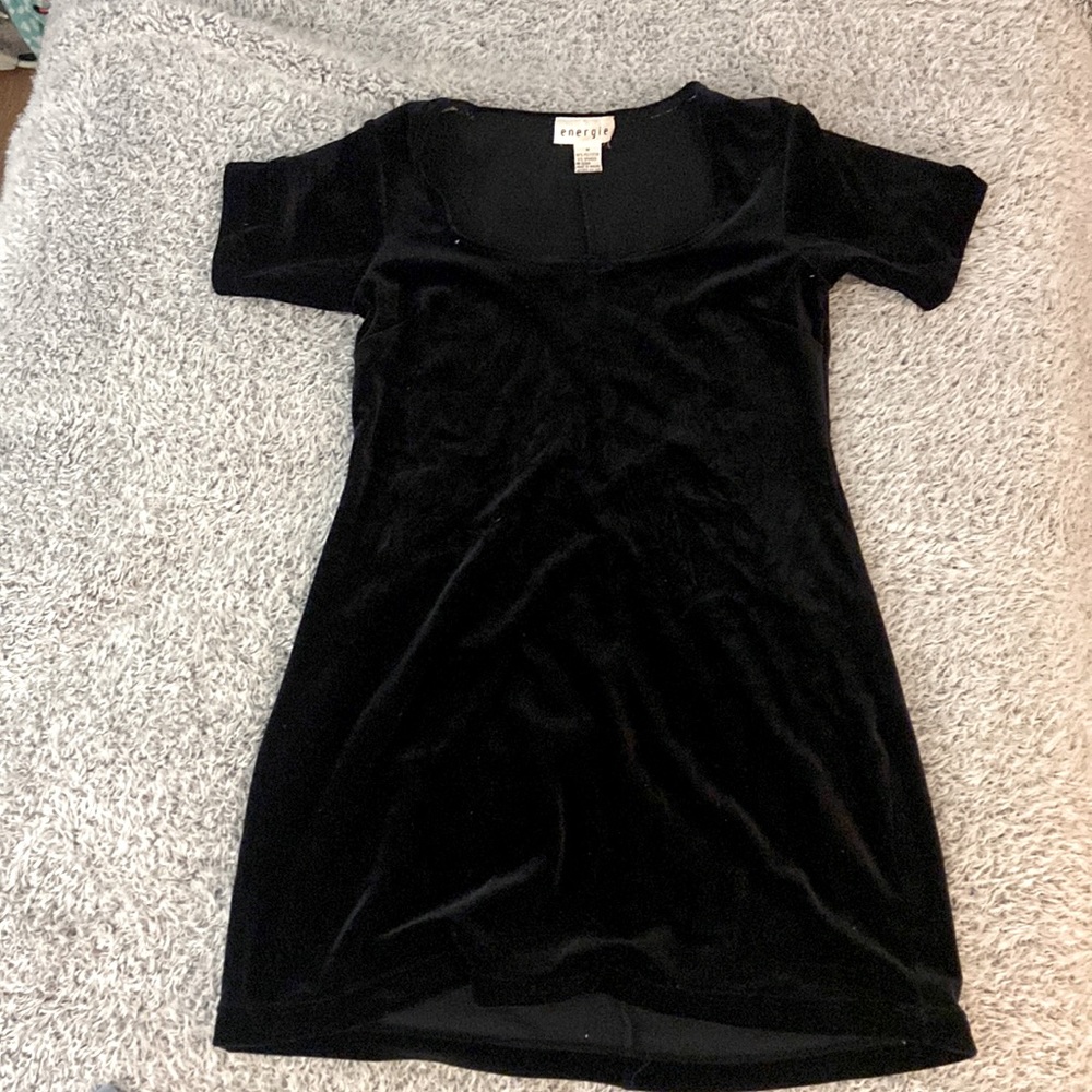 Short black dress perfect for any occasion.